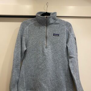 Patagonia Heathered Gray Fleece Pullover